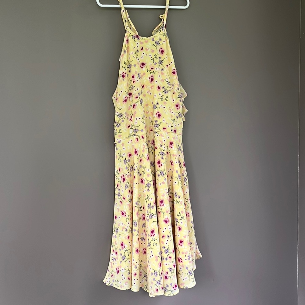 Yellow floral dress